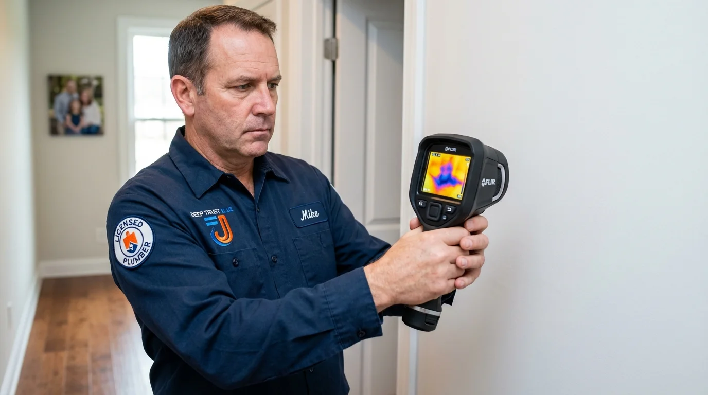 Thermal imaging leak detection by Johns Plumbing LLC in Rodeo